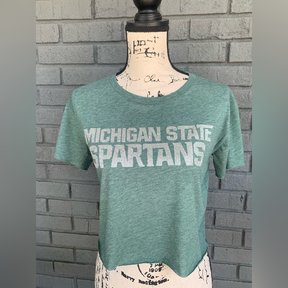 Michigan State Spartans Crop Top Sizes 2XL-3XL